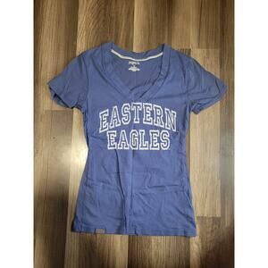 Jansport Eastern Washington Eagles Blue V-neck Short Sleeve College Tee Size M